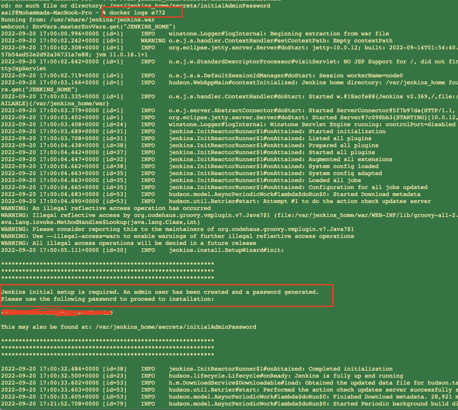 Install Jenkins using docker BLOG