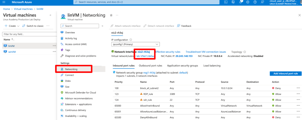 Block communication between Subnets in Azure – BLOG