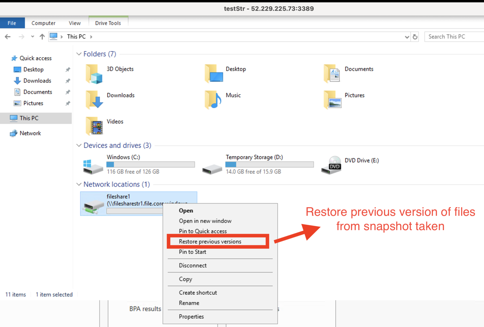 Create and Restore File Share Snapshots in Azure BLOG