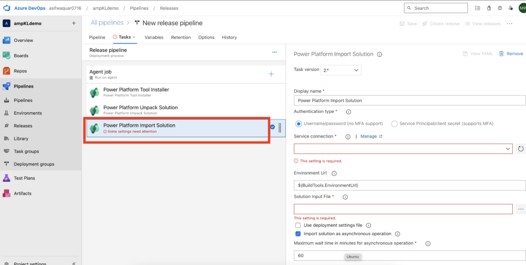 Power Platform Deployment using Azure DevOps- Part 2 (Release) – BLOG